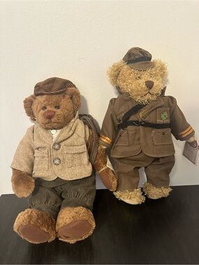 Set of 2 Vtg Ganz Teddy Bears Collectors bears